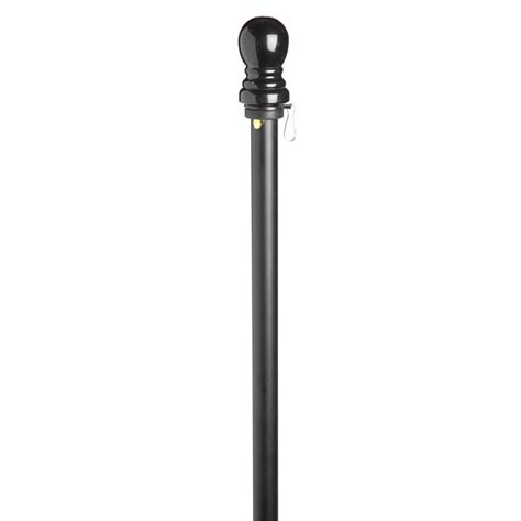 evergreen metal house flag arbor black|Evergreen Black Metal Flag Pole .